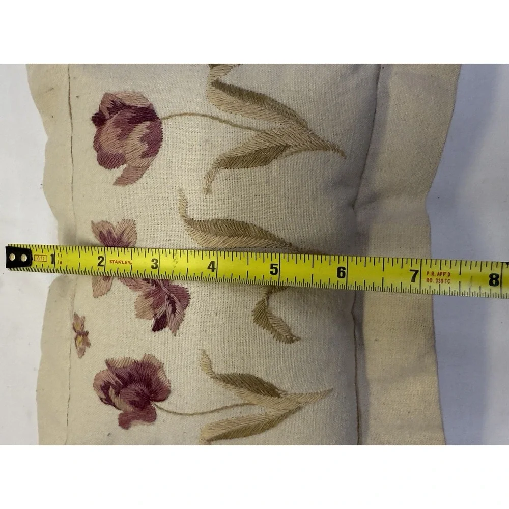Decorative Accent Pillow Set French Country Victorian Chic Shabby Floral VTG